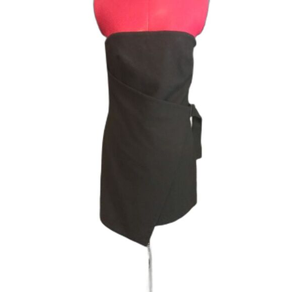 Kate Spade Saturday Dress Size 2 Black Buckle Over Strapless Wool NWT - Picture 10 of 10